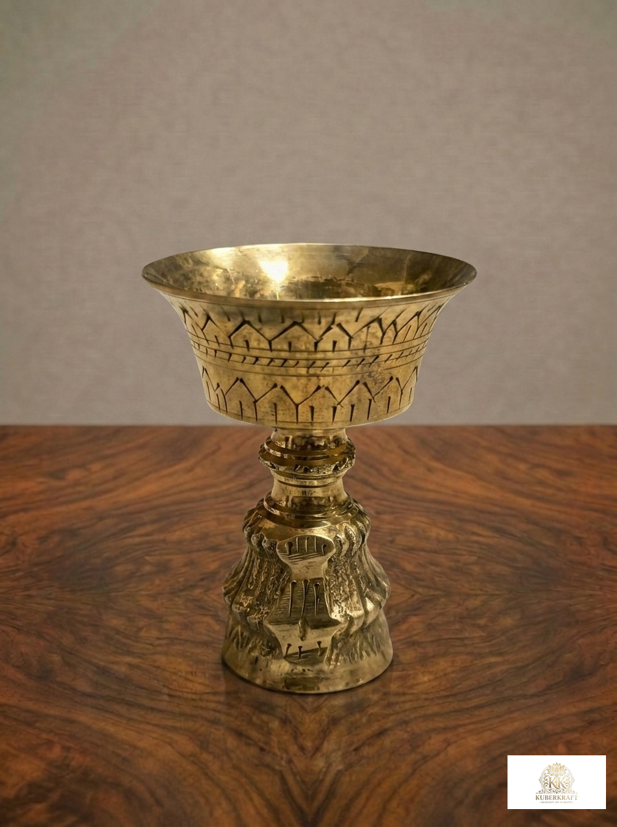 Traditional Buddhist Altar Butter Lamp (Cheemi)