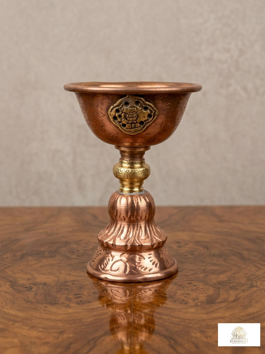 Traditional Buddhist Altar Butter Lamp (Cheemi)