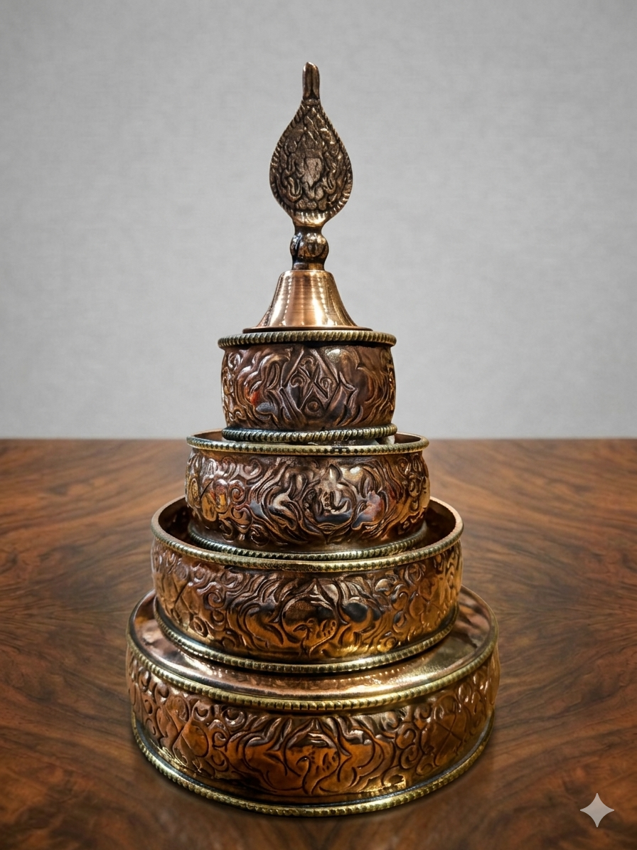 Copper Carved Mendel (Carved Plain)