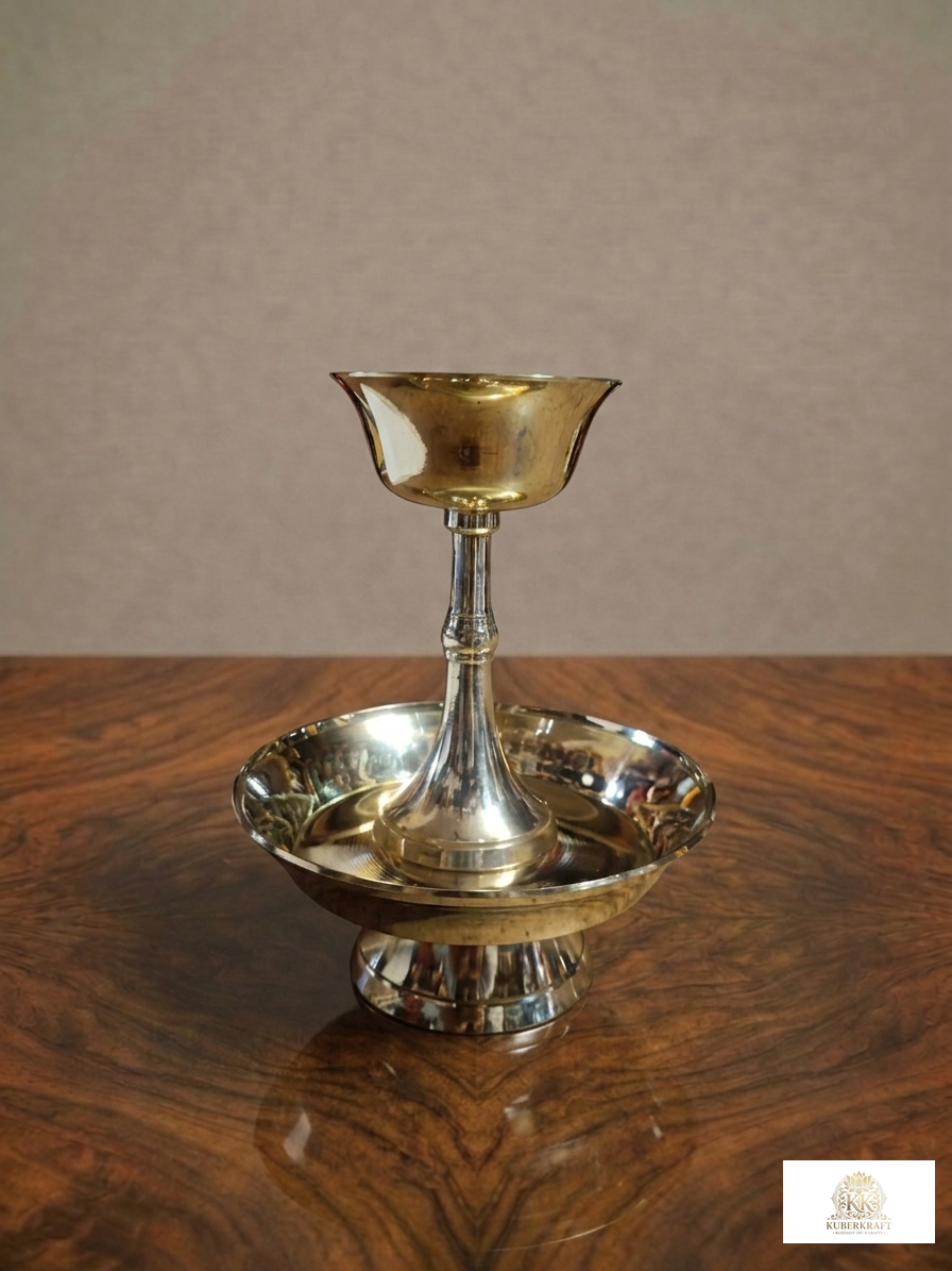 Traditional Tibetan Serkyem (Golden Drink Offering Set)