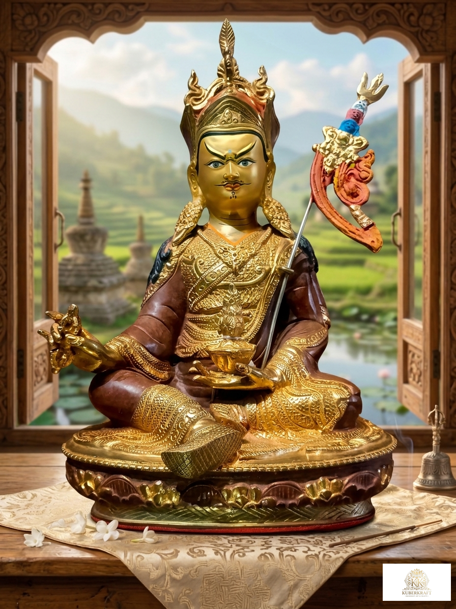 Handcrafted Guru Rinpoche / Padmasambhava Statue - The Precious Master