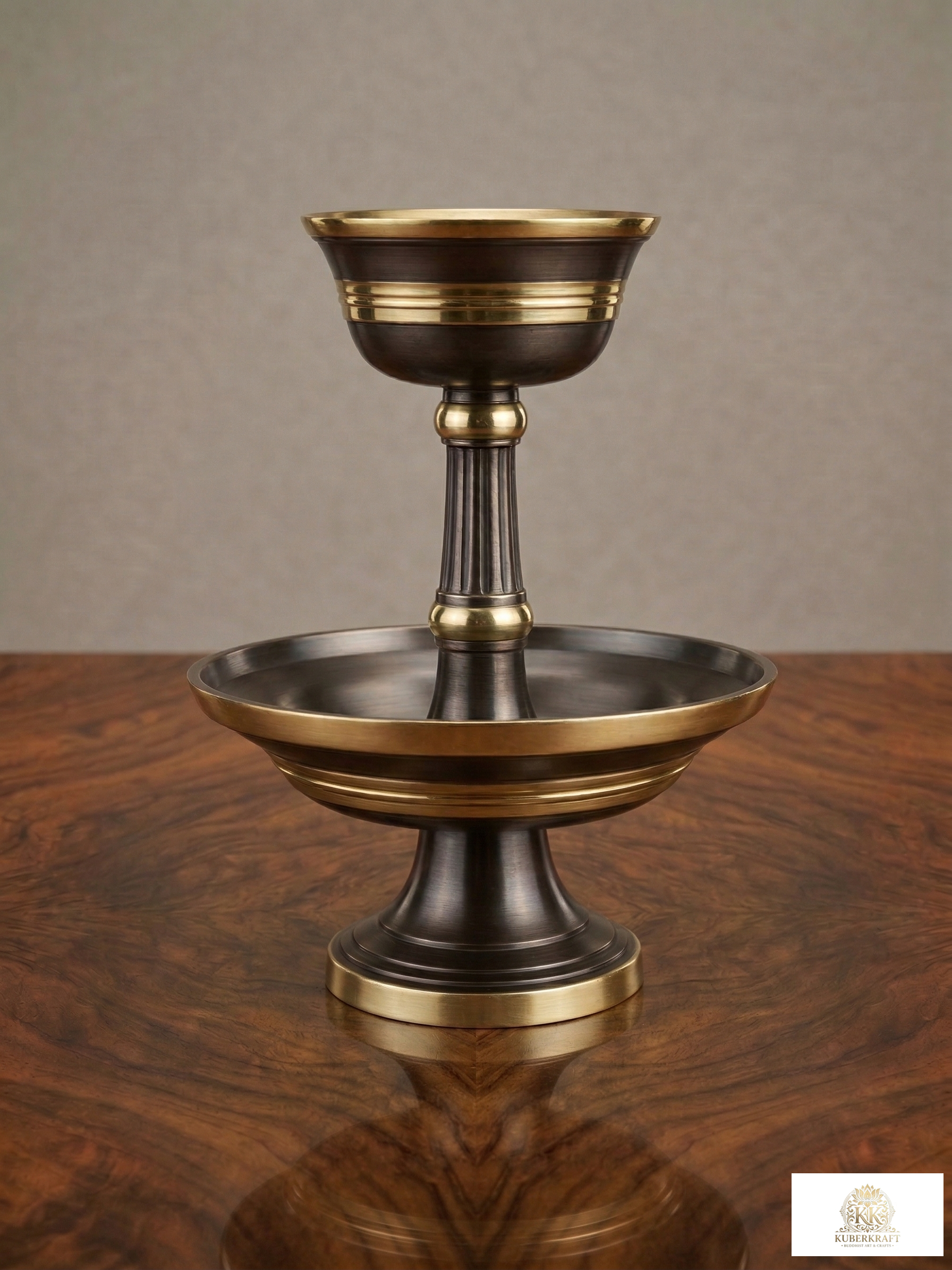 Traditional Tibetan Serkyem (Golden Drink Offering Set)