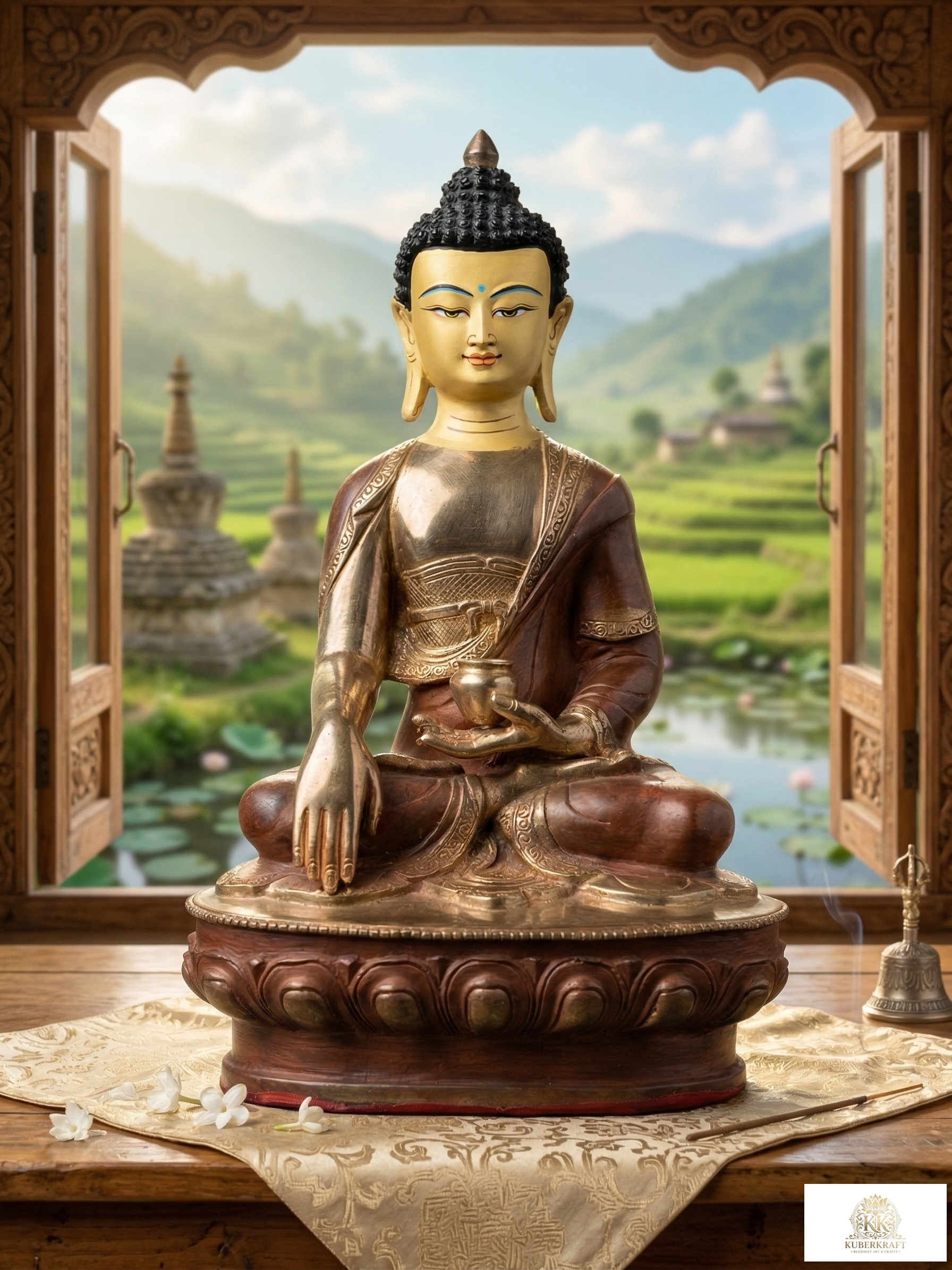 Handcrafted Meditation Buddha Statue – Symbol of Inner Peace & Awareness