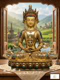 Handcrafted Tsepame / Aparimita Statue - The Buddha of Limitless Life
