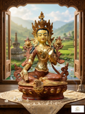 Handcrafted Dolma (Green Tara) – Symbol of Compassion, Protection & Enlightenment