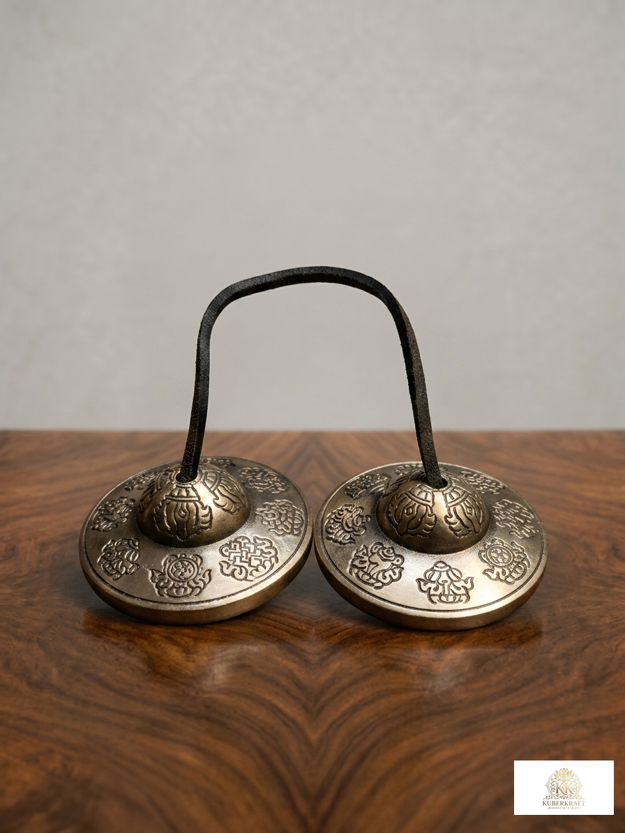 Tashi Tagye Carved Tingsha