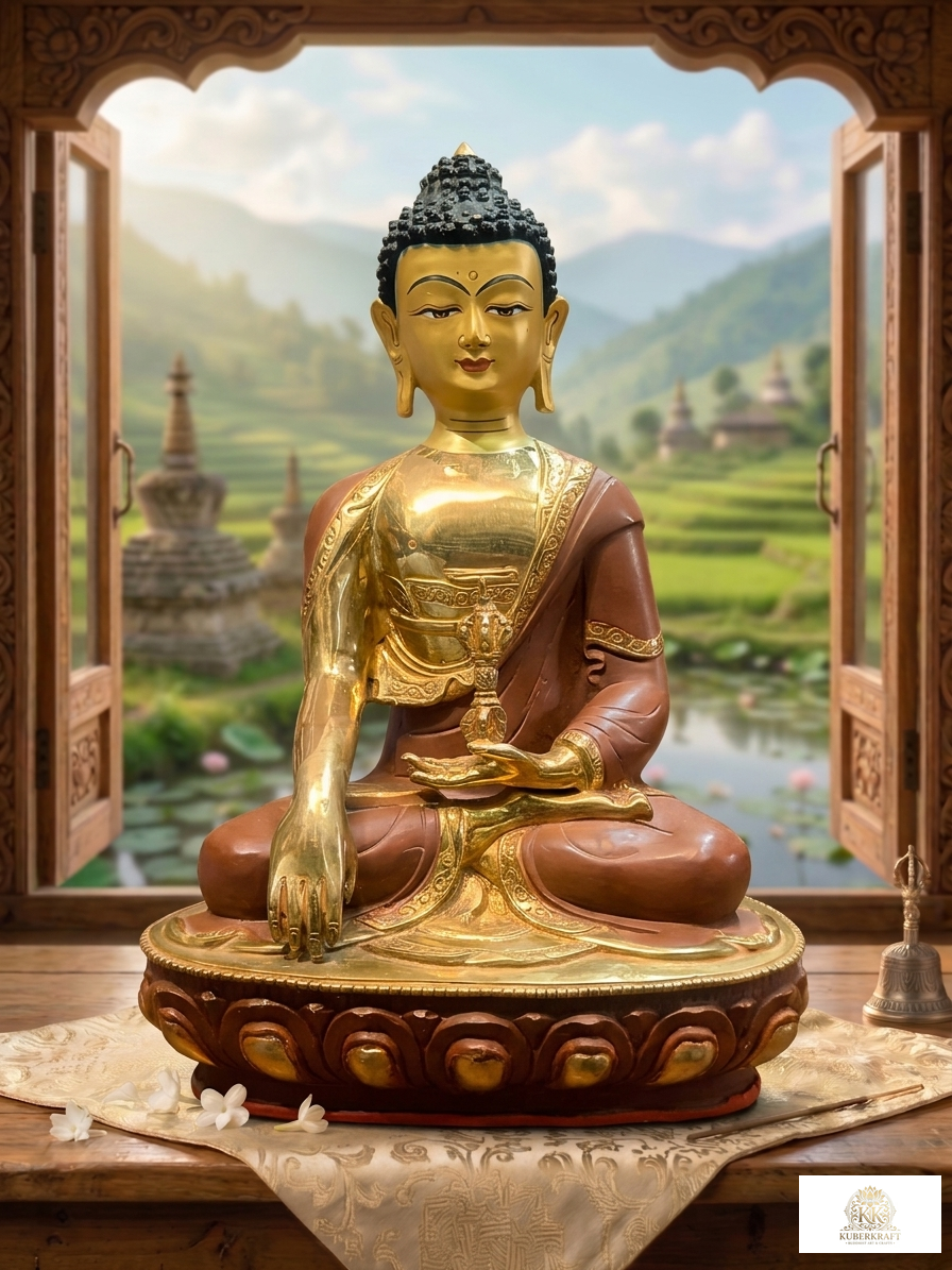 Handcrafted Mithukpa / Akshobhya Buddha Statue - The Unshakable One