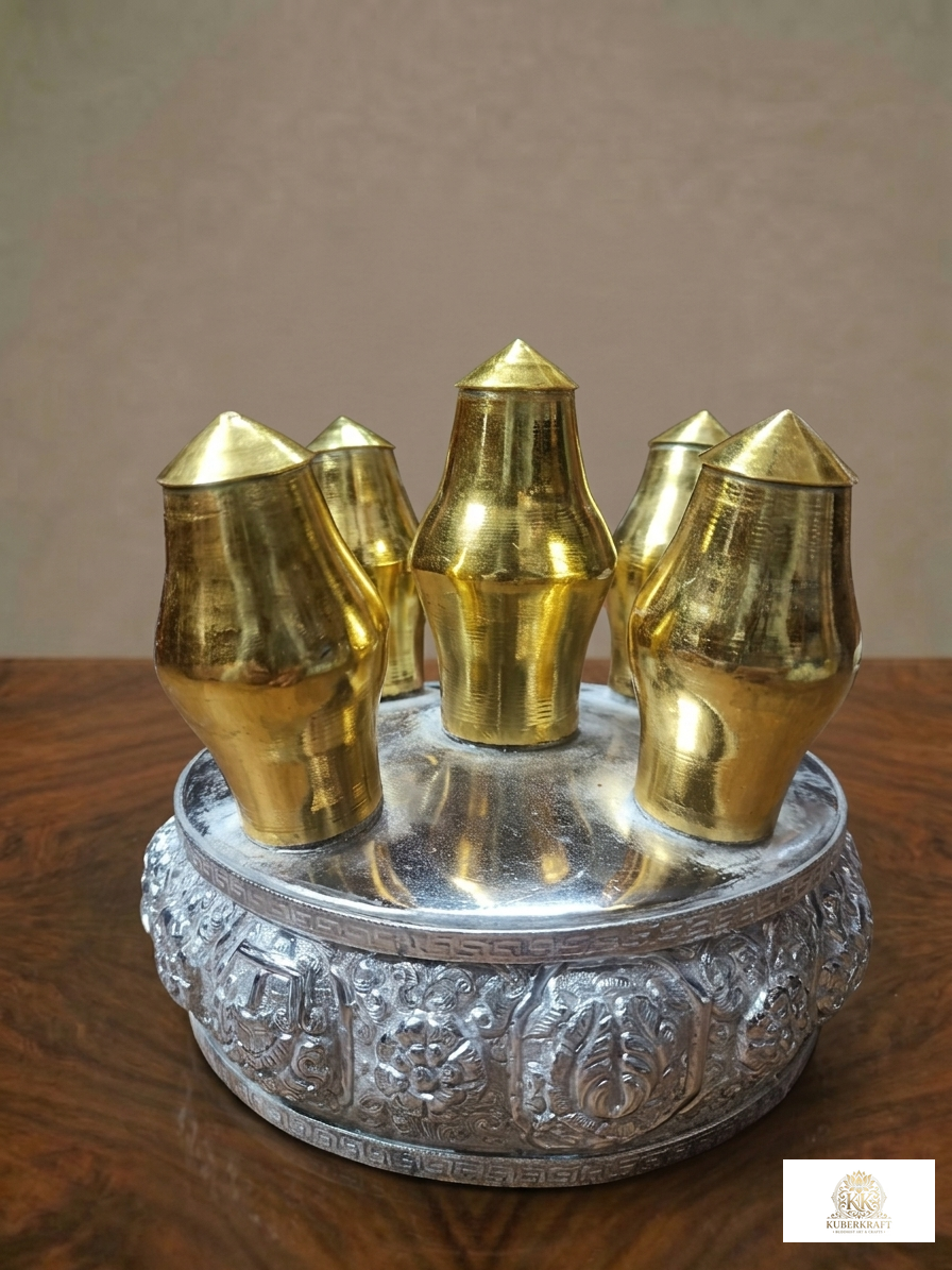 Traditional Tibetan Mandala Offering Set (Mendel)