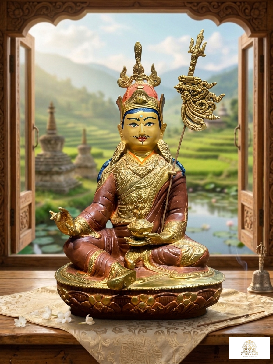 Handcrafted Guru Rinpoche / Padmasambhava Statue - The Precious Master