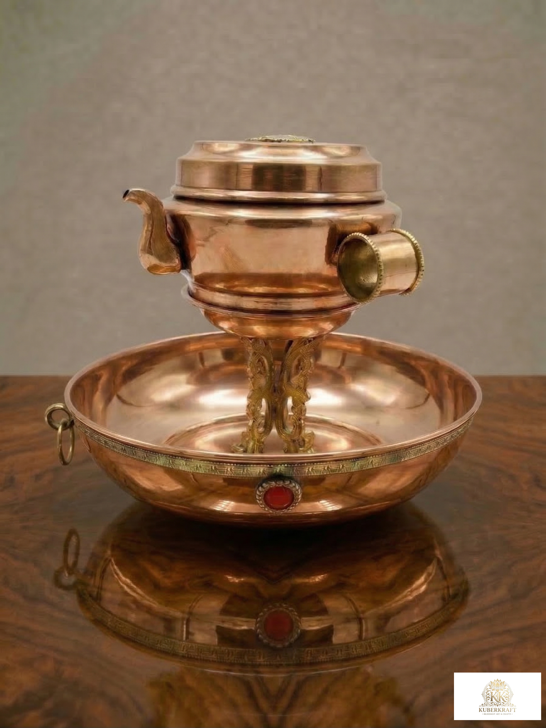 Traditional Tibetan Torzang - Jambhala water offering set