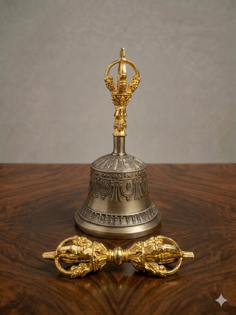 Traditional Tibetan Buddhist Ringing Bell 1