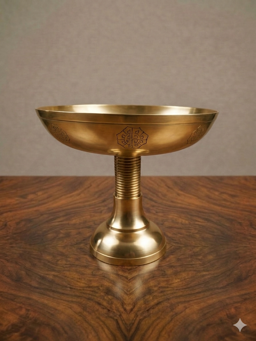 Brass Stand Fruit Bowl