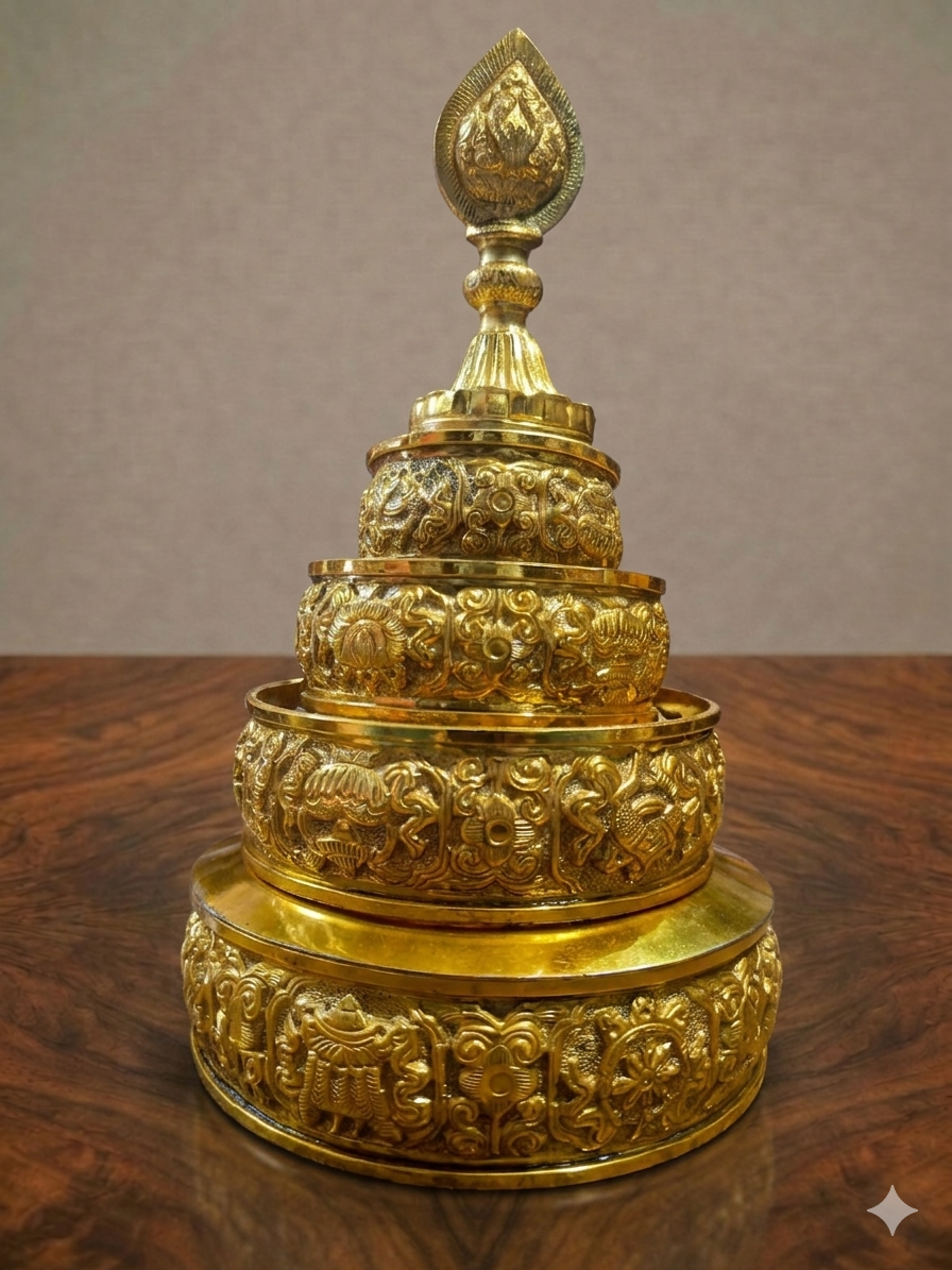 White Metal Mendel (Golden Colour)